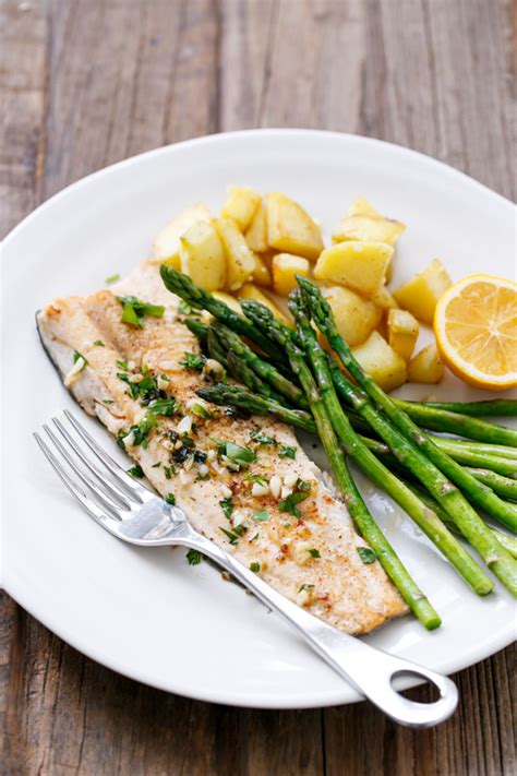 Pan-Fried Trout with Garlic, Lemon, & Parsley | Love and Olive Oil