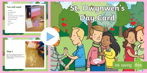 Twinkl-made How To Make a St. Dwynwen's Day Card PowerPoint