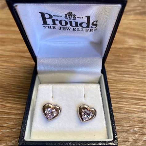 Prouds the Jewellers Womens Earrings Silver hearts(s)