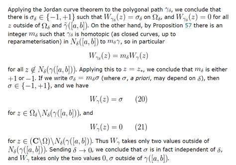 complex analysis - Jordan Curve Theorem, Professor Tao's proof ...