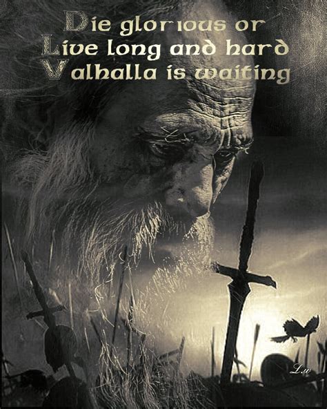 ...Valhalla is waiting... | Viking quotes, Odin norse mythology, Heathen quote