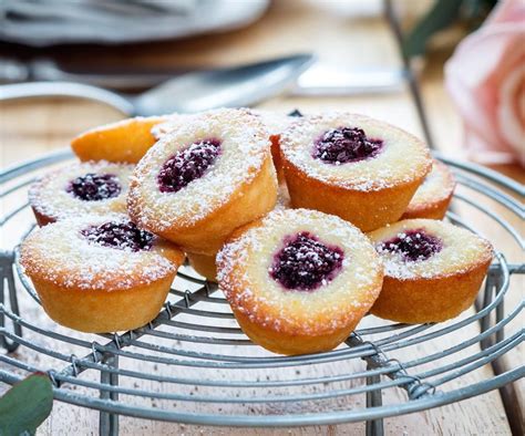 Mini gluten-free blackberry and lemon friands | Recipe | Afternoon tea recipes, Gluten free ...