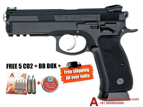 Asg Cz 75 Sp-01 Shadow Co2 Blowback Steel Bb Pistol By Airsoft Gun ...