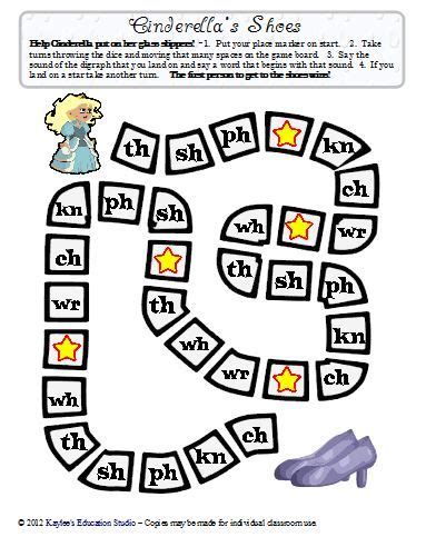 Freebie - 5 Initial digraph board games - Kaylee's Education Studio ...