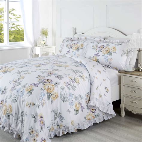 Floral Quilt Duvet Cover Set Bedding Bed Set Single Double King Country | eBay