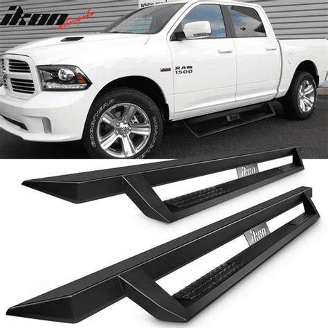 Compatible with 09-15 Dodge Ram 1500 10-15 2500 3500 Crew Cab IKON V1 Style Running Boards ...