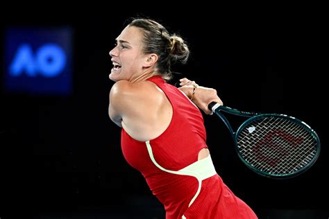 Aryna Sabalenka showed power. A two-set fight in the Australian Open ...