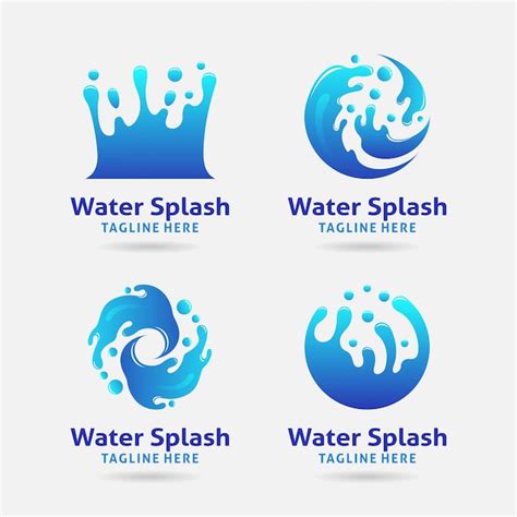 Premium Vector | Water splash logo design