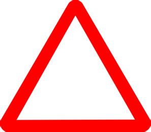 Red Warning Triangle Clip Art at Clker.com - vector clip art online ...