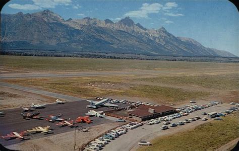 Jackson Hole Airport Wyoming Postcard