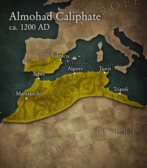 Almohad Caliphate Map (Civ5 style) by C-O-F on DeviantArt