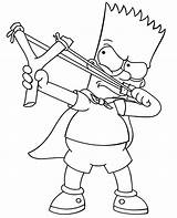 Coloring Pages Bart Simpson  Free Printable Templates sketch template