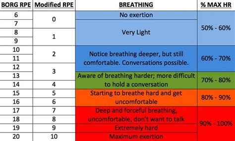 BORG / RPE SCALE | Study notes, Workout at work, Study tools