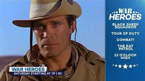 H&I | H&I War Heroes Saturday at 7P | 6C— Black Sheep Squadron, Tour of Duty, Combat! and more