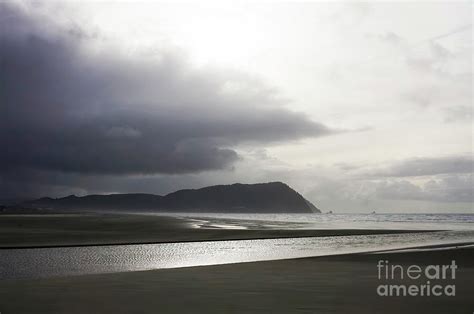 Winter beach at Gearhart Oregon Photograph by Jonathan Lingel