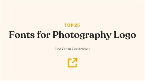 25 Best Fonts for Photography Logo That Zoom in on Inspiration