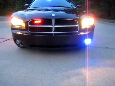 Dodge Charger Police Lights and Sirens - YouTube