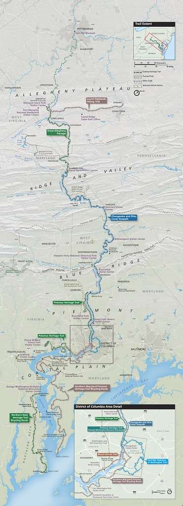 NPS potomac-heritage-trail-map - Public domain map - PICRYL - Public ...