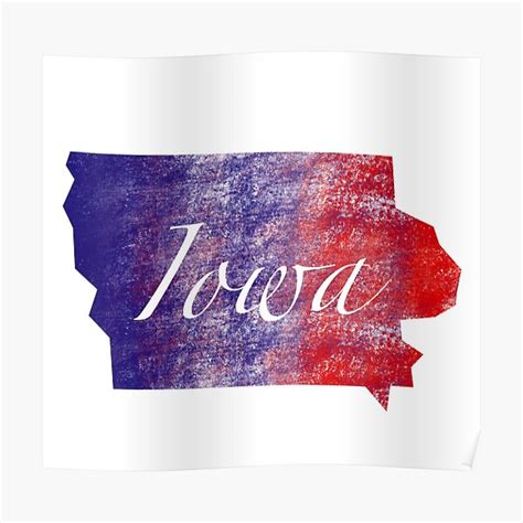 "Iowa state flag color palette " Poster for Sale by DianaMelnyk | Redbubble