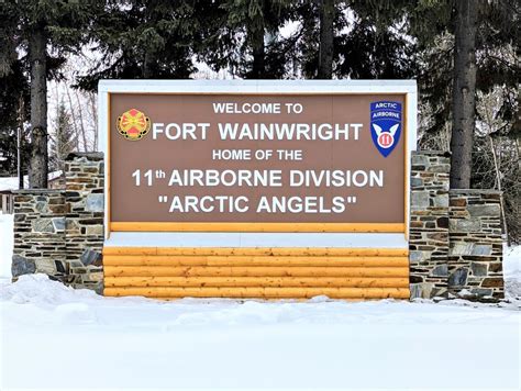 DVIDS - Images - Fort Wainwright installs new sign at main gate