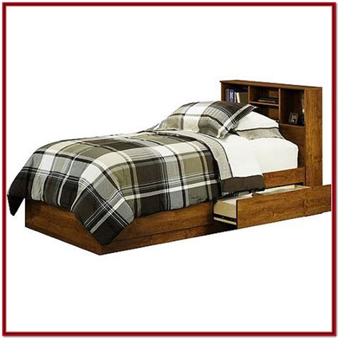 Twin Bed With Storage Drawers And Bookcase Headboard - Bedroom : Home ...