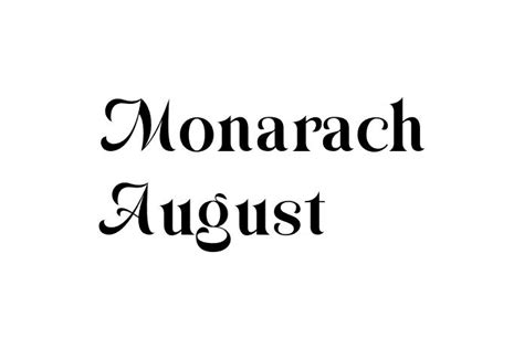 Monarach August Font - Free Font Download