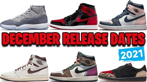 DECEMBER 2021 AIR JORDAN RELEASE DATES 🔥🔥🔥 - YouTube