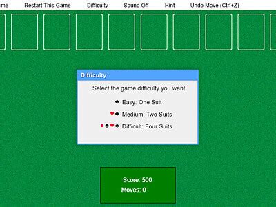 Spider Solitaire Windows XP - Play Online