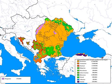 Ethnic map of Romanian Empire by LoreC10 on DeviantArt