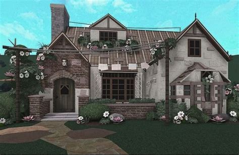 Cottage core bloxburg house 💋🌲🍃 | House plans with pictures, Cottage house exterior, Cottage ...