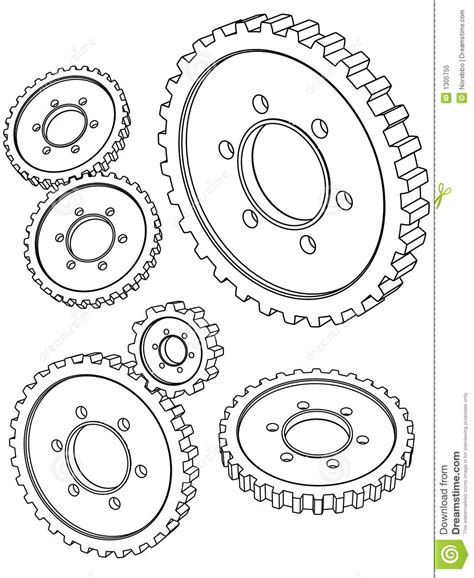 Steampunk Gears Coloring Pages