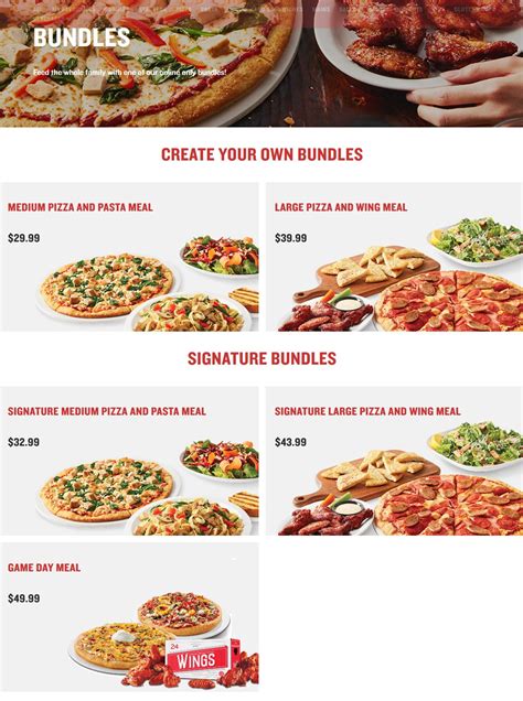 Boston Pizza Menu Prices