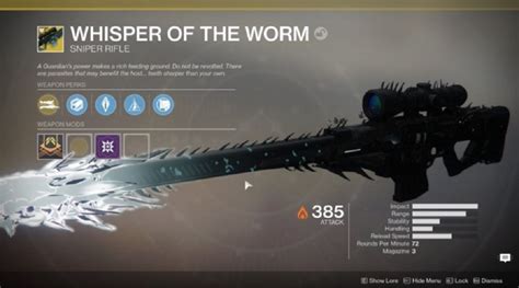 Destiny 2: How to Unlock the Whisper of the Worm Exotic Sniper Rifle