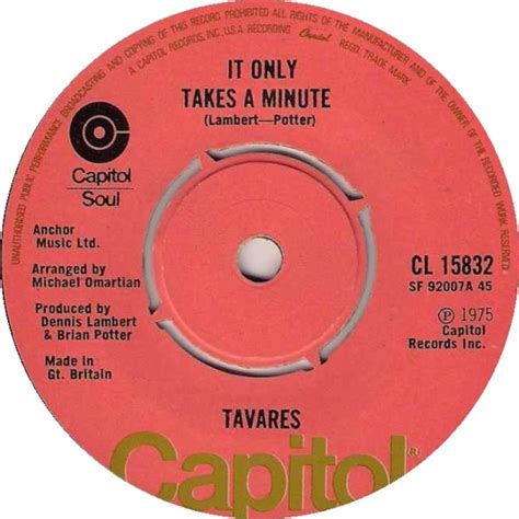 Tavares - It Only Takes A Minute (1975, Vinyl) | Discogs