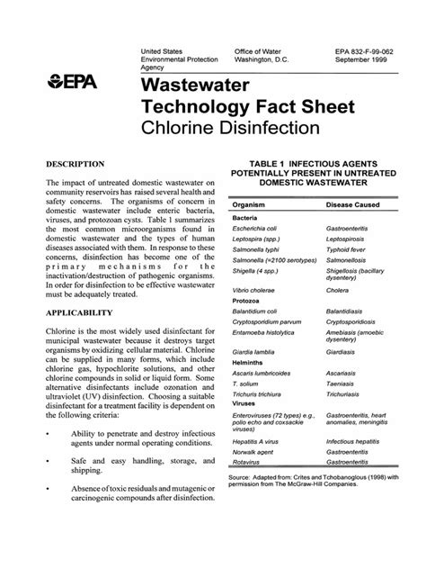 Chlorine Disinfection | PDF