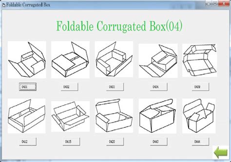 Box type structure of folding corrugated box | Download Scientific Diagram