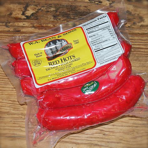 Pork "Red Hot" Sausage - W.A. Bean & Sons