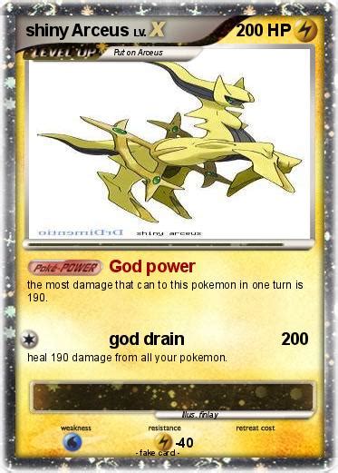 Pokémon shiny Arceus 29 29 - God power - My Pokemon Card