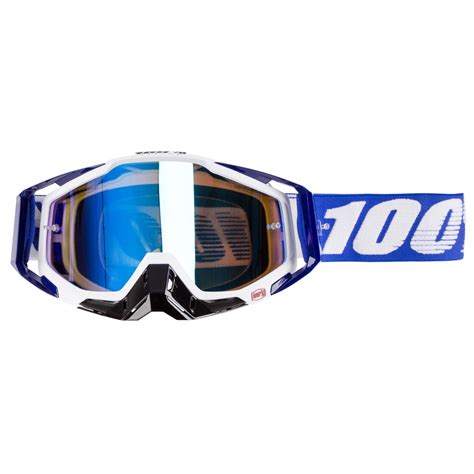 100% Masque Racecraft Cobalt Bleu - Bleu Anti-Fog | Maciag Offroad