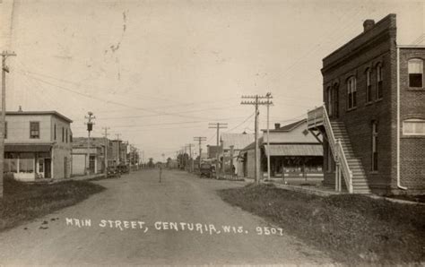 Main Street, Centuria | Postcard | Wisconsin Historical Society