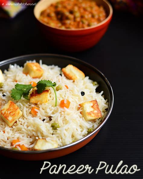 Paneer pulao recipe, Paneer pulao - Raks Kitchen