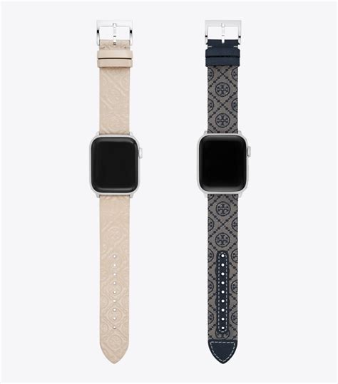 T Monogram Band for Apple Watch® Gift Set, Multi-Color Leather/Navy ...