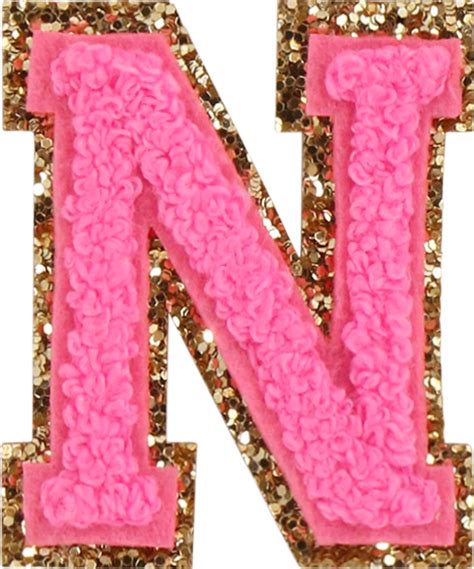 Bubblegum Glitter Varsity Letter Patches | Stoney Clover Lane | Varsity ...