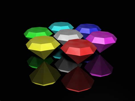 3D Chaos Emeralds by DuelMasterP on DeviantArt