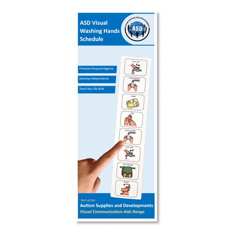 Washing Hands Schedule –Personal Hygiene Routine Visual Symbol Board ...