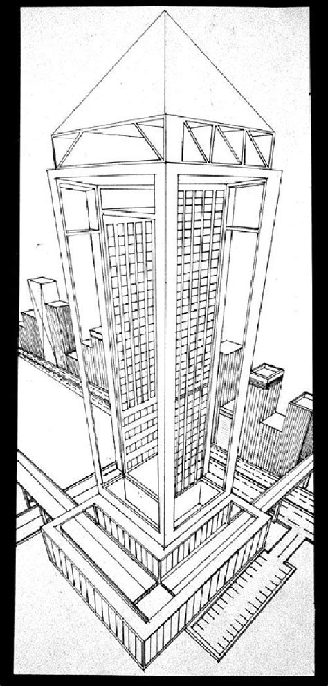 How to draw skyscrapers - Google Image Search | Perspective art, Three point perspective ...