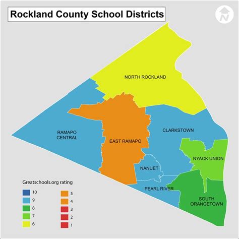 Rockland County New York School District map | Rockland county, School ...