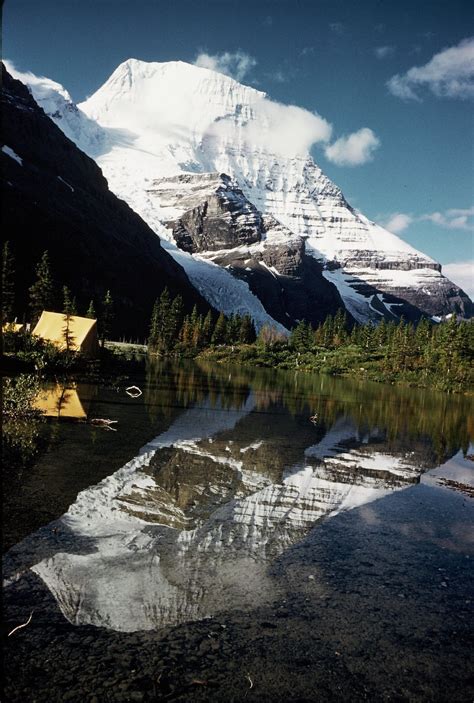 Camp at Berg Lake 1950's