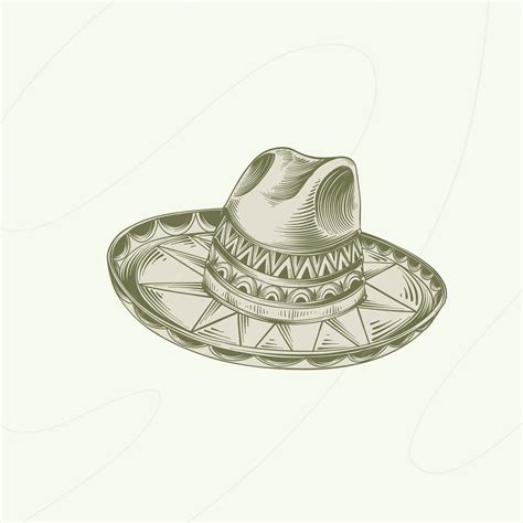 Premium Vector | Hand drawn mariachi hat illustration