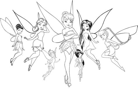 16+ Disney Fairy Tinkerbell Coloring Pages